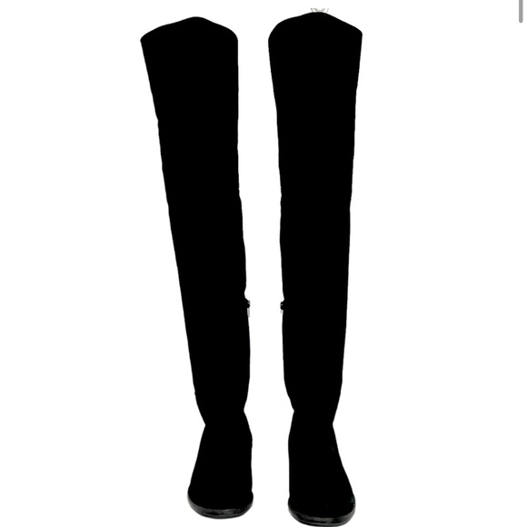 Stuart Weitzman Shoes - Stuart Weitzman Suede Over the Knee Boot Black Size 7